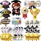Graduation Party Balloons – 30PCS 2026 Graduation Balloon Set, Class of 2026 Congrats Grad Foil Mylar Balloons for High School & College Graduation Party Decorations
